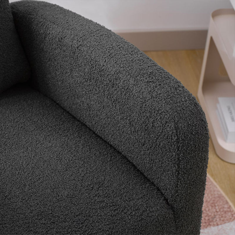 Modern Accent Rocking Chair Rocking Chair With Solid Wood Legs, Upholstered Nursery Glider Rocker, Comfy Armchair With Side Pocket, Living Room Lounge Arm Chair With High Backrest NO TEMU